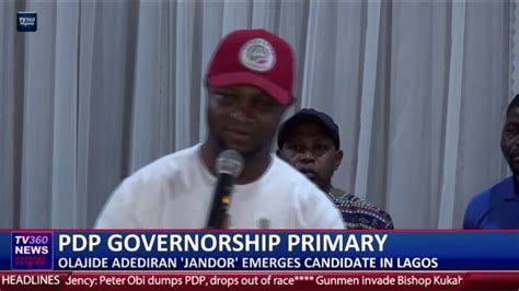 TV360 On Twitter JANDOR EMERGES WINNER OF PDP GOVERNORSHIP PRIMARY IN