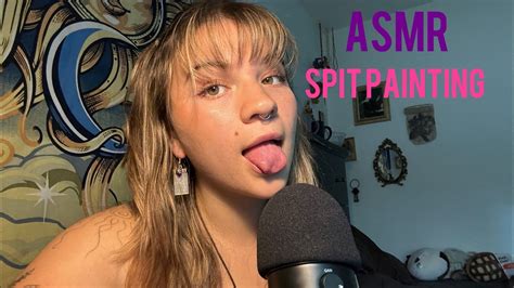 ASMR Spit Painting Your Makeup Wet And Dry Mouth Sounds Hand