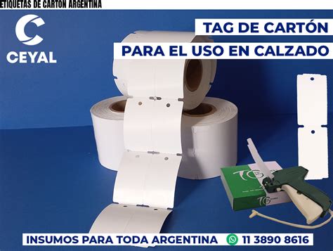 Etiquetas De CartÓn Argentina Etiquetadora Ceyal