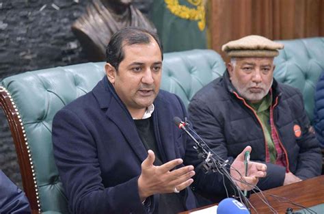 Chief Minister Gilgit Baltistan Khalid Khurshid Khan Addressing Press