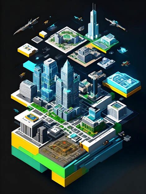 Premium Ai Image A Futuristic City