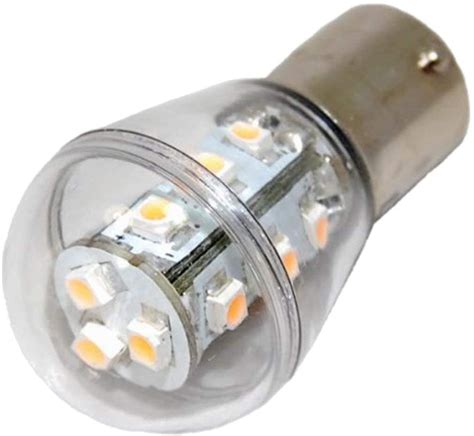 Hqrp Waterproof Ba15s Bayonet Base 15 Leds Smd 3528 Led Bulb Cool White For 1141 1156 Jayco Rv