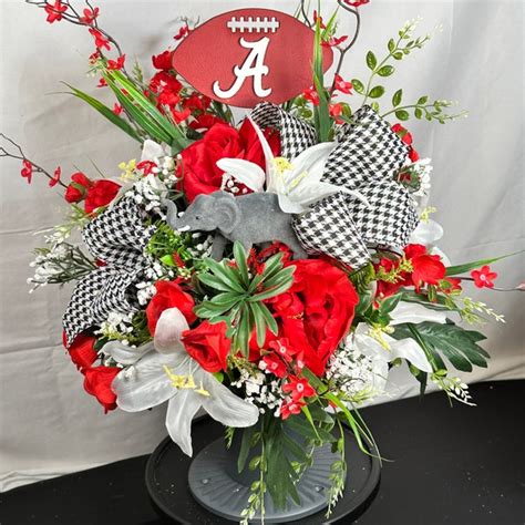 Alabama Football Flower Arrangements Etsy