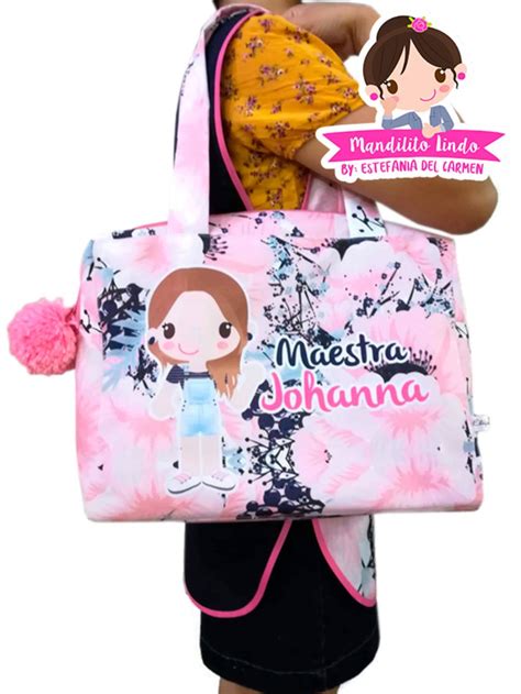 Bolsa Ejecutiva Flor De Cerezo Mandilito Lindo