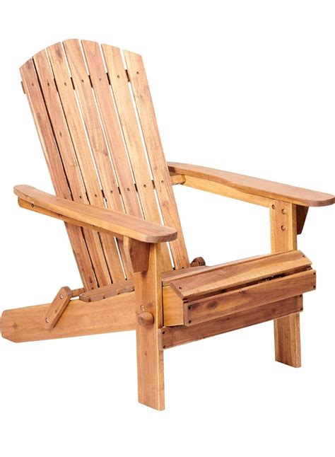 Plant Theatre Wooden Adirondack Chair Weather Resistant Acacia Wood