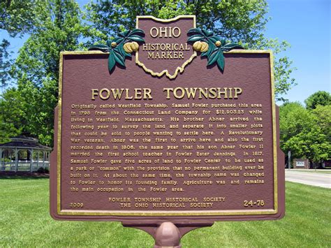 24-78 Fowler Township / Fowler Historic District - Remarkable Ohio