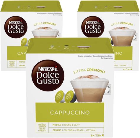 Nescafé Dolce Gusto Café Cappuccino Pack De 3 X 16 Cápsulas Total