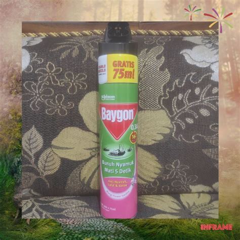 Jual Baygon Aerosol Spray 600 75ml Shopee Indonesia