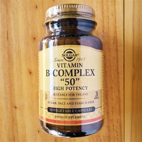 Solgar Vitamin B Complex High Potency Vegetable Capsules Pure