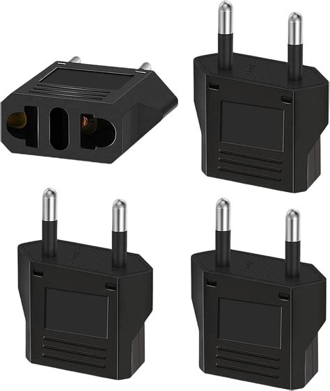 Oliveria 4 Stück Reiseadapter US to EU Adapter Adapterstecker USA