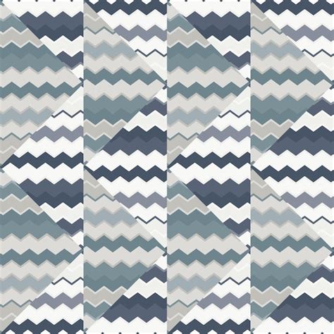 Premium Vector Creative Zig Zag Wave Seamless Pattern Hand Drawn