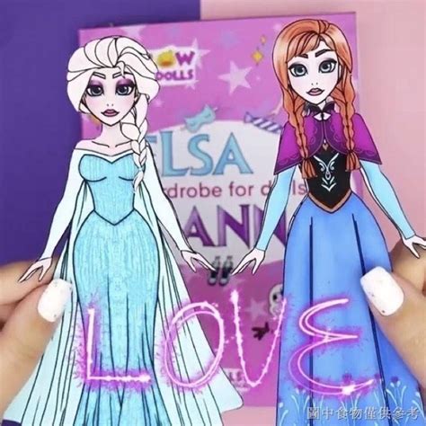 Paper Dolls Of Frozen Queen Elsa And Anna Shopee Singapore