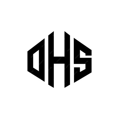 Premium Vector Ohs Letter Logo Design With Polygon Shape Ohs Polygon