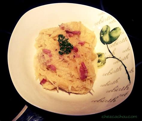 Recette De Courge Spaghetti La Carbonara