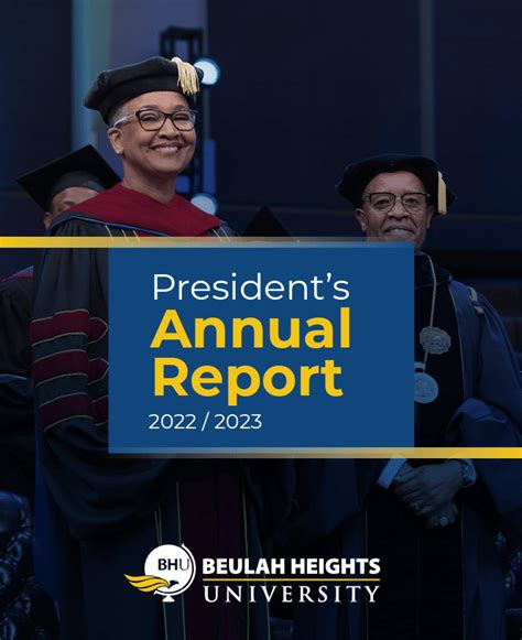 2022 2023 Annual Report Cover Beulah Heights University Inc