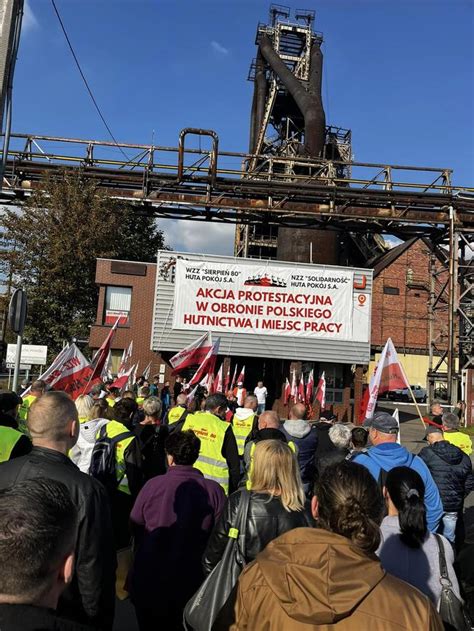 Huta Pok J Protest Zwi Zkowc W Solidarno Ci I Sierpnia Eska Pl