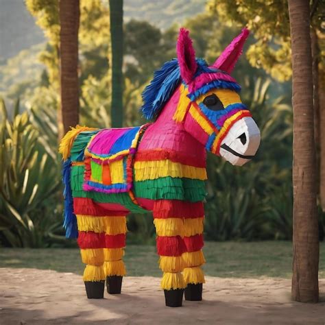 La piñata tradicional mexicana en forma de burro Foto Premium