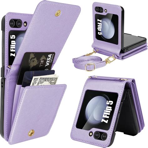 Amazon Ksridote Funda Para Samsung Galaxy Z Flip Con Tarjetero Y