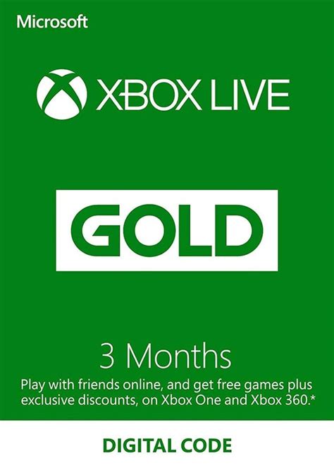 Abonnement Xbox Live Gold 3 Mois Livraison Instantanée