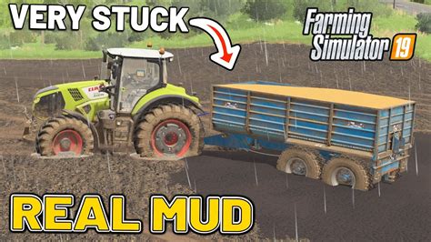 STUCK IN THE MUD REAL MUD Purbeck Valley Farm Farming Simulator 19