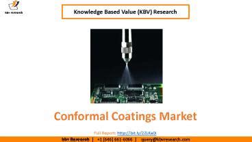 PPT Conformal Coatings Market Size KBV Research PowerPoint