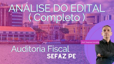 An Lise De Edital E Lan Amento De Curso De Auditoria Fiscal Para Sefaz