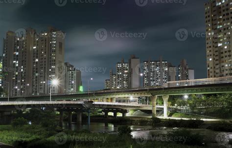 Night View Of Anyang Gyeonggi Do Korea 9667009 Stock Photo At Vecteezy