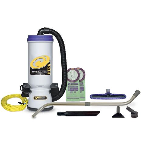 ProTeam Super CoachVac HEPA 10 Qt Backpack Vac With Xover Multi