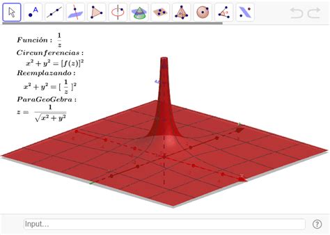 Superficies de revolución GeoGebra