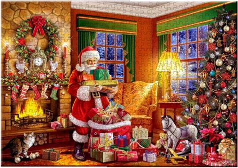 Wisvis Pieces Adults Jigsaw Puzzles Christmas Theme Pieces