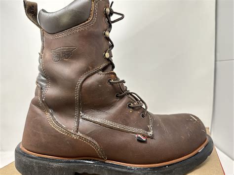 RED WING SHOES Work Boots Steel Toe Mens Size 10 5DW Gem