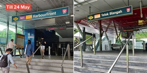 Platform Each Closed At Harbourfront Telok Blangah Mrt Trains Come