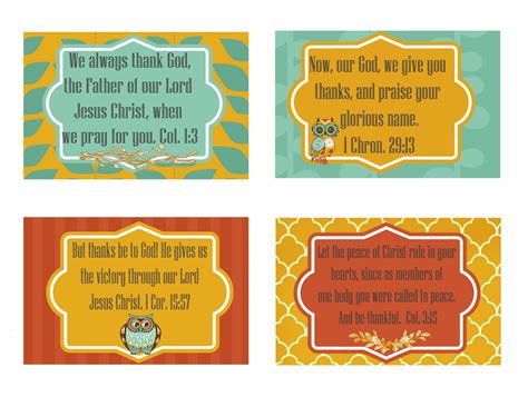 Free Printable Give Thanks Scripture Cards | Second Chance To Dream