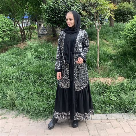 Ramadan Eid Mubarak Kaftan Abaya Dubai Kimono Muslim Cardigan Dress