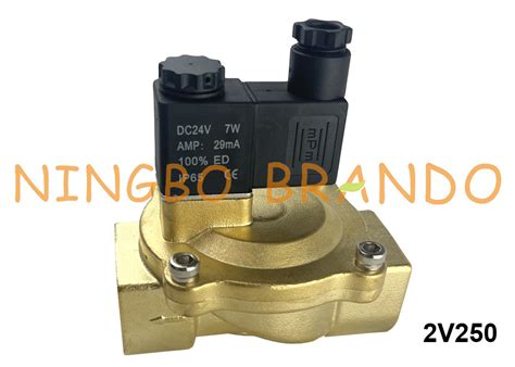 Airtac Type Fluid Control Brass Solenoid Valve 2V250 20 2V250 25 3 4 1