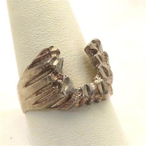 Mens Silver Horseshoe Ring Etsy