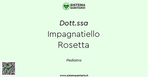 Dott Ssa Impagnatiello Rosetta Pediatra A Bari Ba Sistemasanitario It