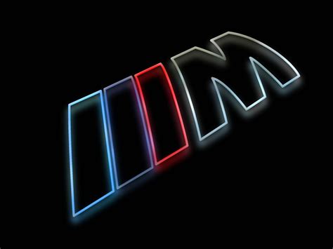 Download Neon Bmw M Logo Wallpaper