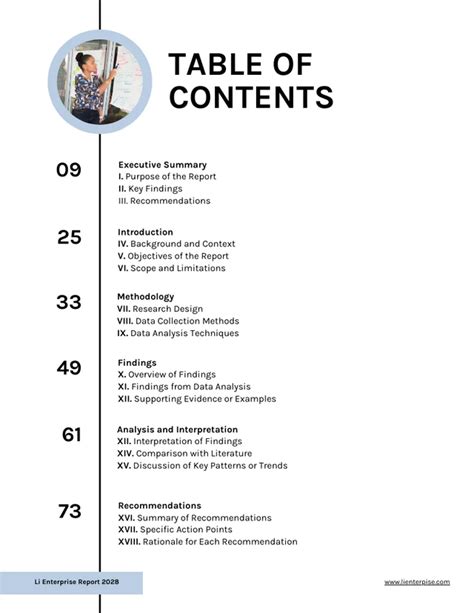 Minimalist Book Table Of Contents Example Template Venngage