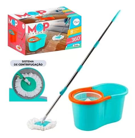 Mop Giratorio Balde Flat Limpeza 8l Flash Limp Mopi MercadoLivre