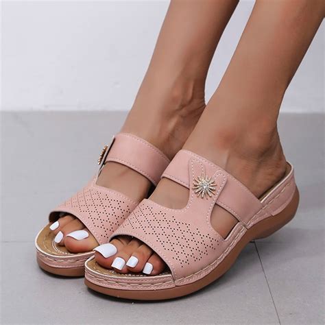 Kayannuo Beach Sandals Clearance Slipper Woman Sandal Wedges Women