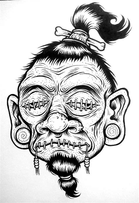 shrunken head tattoo designs - vanswiththefur