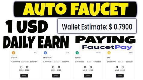 Auto Faucet Earn Free Crypto Coin Paying Faucetpay Wallet Youtube