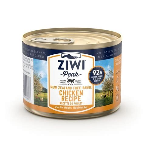 ZIWI PEAK CAT WET FOOD FREE RANGE CHICKEN 85gm-185gm - Pet Nurture