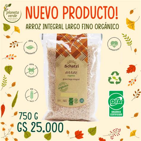 Arroz Integral Largo Fino Org Nico Planeta Verde