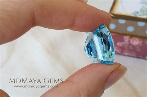 Genuine Large Blue Topaz Gem Fancy Cut 4270 Ct Mdmaya Gems