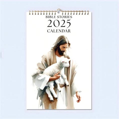 Calendário de mesa tema Jesus Cristo mais novo estilo 2025 SHEIN PT