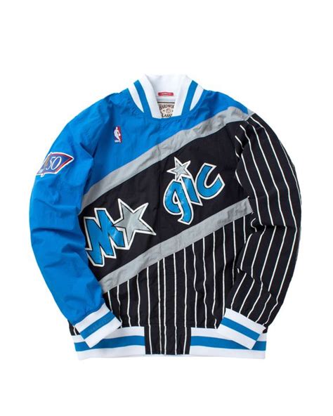 Mitchell And Ness Nba Authentic Warm Up Jacket Orlando Magic 1996 97 Blue