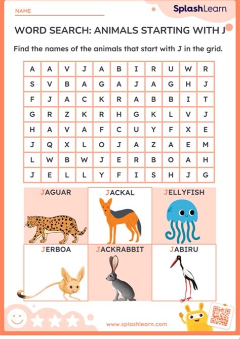 Word Search Letter J Ela Worksheets Splashlearn Hot Sex Picture