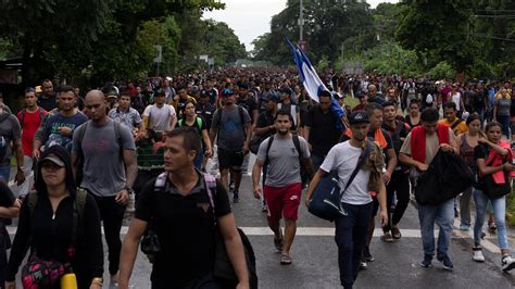 A Caravan Of Migrants Set Off Toward U S During Americas Summit The